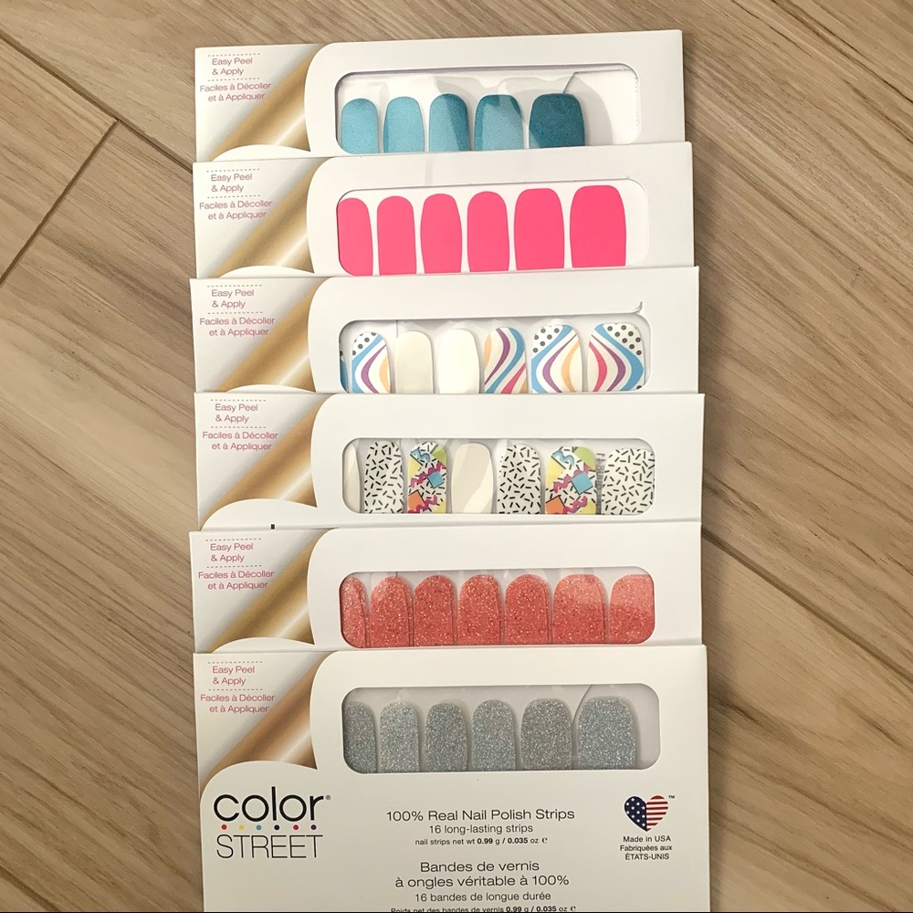 Color Street retro fun bundle of 6 sets